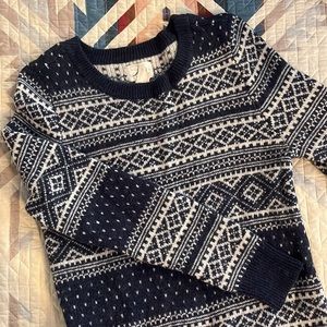 Levi’s Navy Fair-isle Knit Sweater